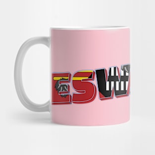 Eswatini Vintage style retro souvenir Mug